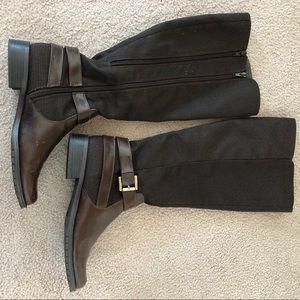 Aerosole Brown Tweed Rider Boots